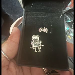 Pandora Floral Bella Bot and Floral Clip